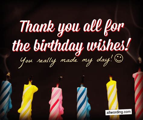 30+ Ways to Say Thank You All For the Birthday Wishes - Birthday.fm ...