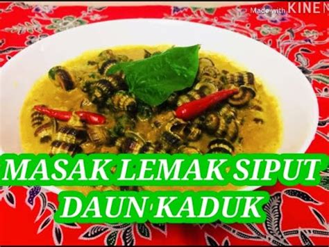 Google's free service instantly translates words, phrases, and web pages between english and over 100 other languages. MASAK LEMAK SIPUT DAUN KADUK - YouTube