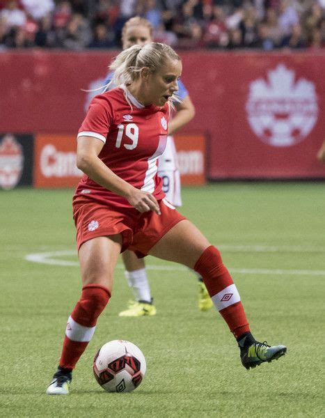 At rio 2016, canada soccer's women's national team were the first canadian. Adriana Leon #19 of Canada runs with the ball during an ...