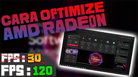 Amd radeon settings lets users improve image quality and the level of detail in games. CARA BOOST & OPTIMIZE AMD RADEON SETTING untuk FPS ...