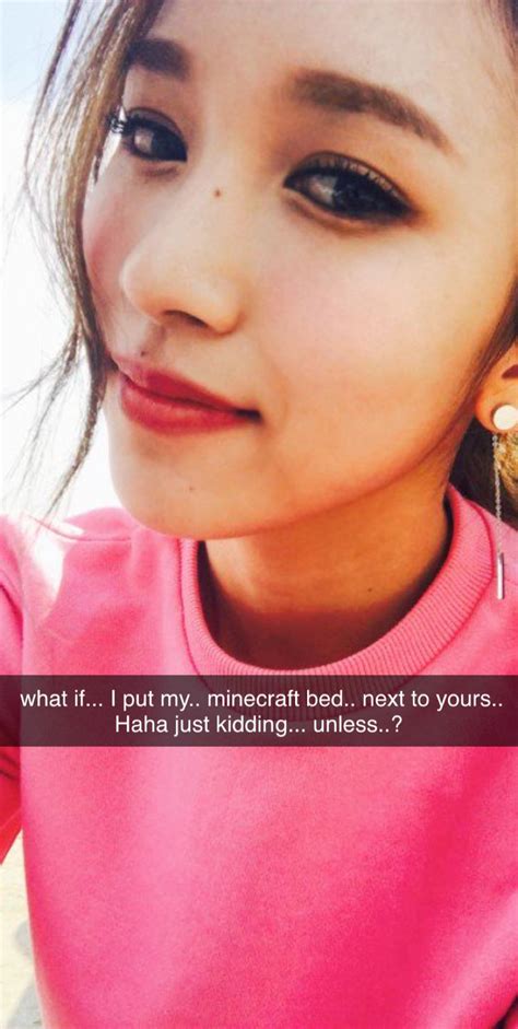 Snapchat opens right to the camera, so you can send a snap in seconds! Leaked Snapchat pic from Mina to Chaeyoung : twicememes