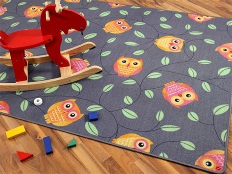 Kinderteppich eule multicolour pastell xcm. Eulen Teppich im Kinderzimmer sorgt für strahlende ...