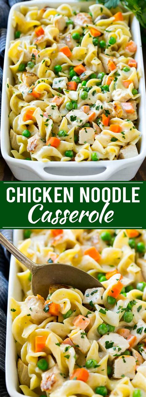 In a medium bowl, melt the butter, then pour in the crushed crackers and stir until they are evenly coated in the butter. Chicken Noodle Casserole Recipe | Creamy Chicken Casserole ...