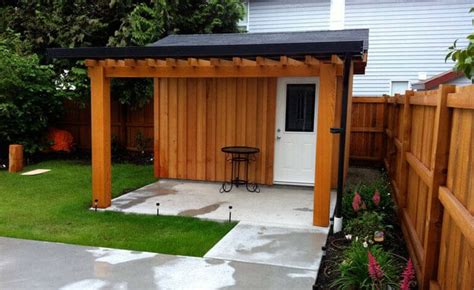 Wood pergola pergola plans play houses modern farmhouse diy backyard living diy shed pergola wooden playhouse free building plans. Custom Cedar Studio with Pergola - Vancouver Sheds | Cedar ...