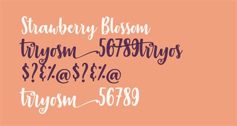 The full commercial version includes a. Strawberry Blossom free Font - What Font Is