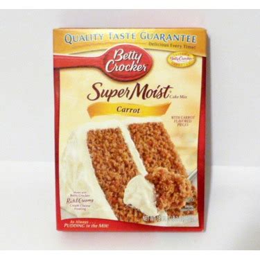 Recipe submitted by sparkpeople user shirttales. Betty Crocker Super Moist Cake Mix - Carrot reviews in ...