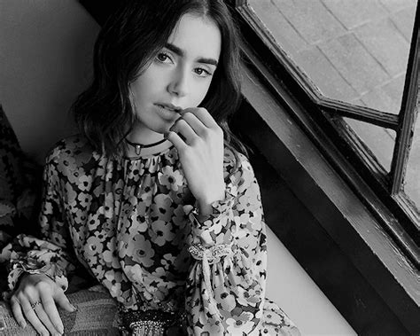 Lily collins had been named as international model of the year by spain's glamour magazine after she had been. "I think my own aesthetic is quite eclectic. I... : Lily ...