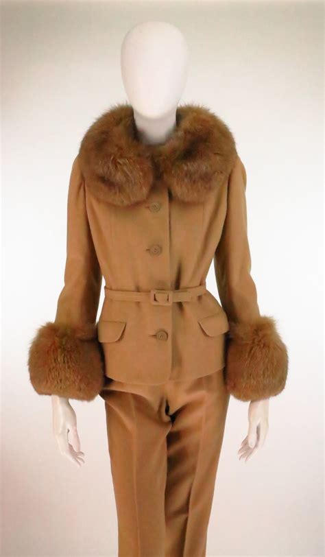 $170, palm beach cotter camel hair sport coat. 1960s Martha Palm Beach fur trimmed 100% camel hair ...