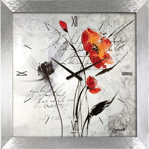 Scarica questo vettore gratis su cornice floreale con fiori rossi e scopri oltre 12 milioni di risorse grafiche professionali su freepik. Orologio parete fiori rossi 80cm LOWELL 11713-B Idea Luce ...