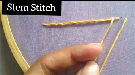 It can look intimidating and even discouraging as. Stem Stitch | Embroidery for beginners | Hand Embroidery ...