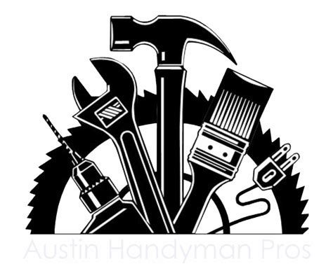 Handyman services including electrical work, siding repair, painting, staining handyman services find you qualified professionals that best meet the needs of your project. Handyman Logo Png - Hammer And Paintbrush Logo ...