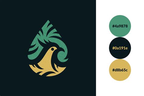 Dec 21, 2019 copyright : Bird raindrop logo | Logo color combinations, Logo color ...