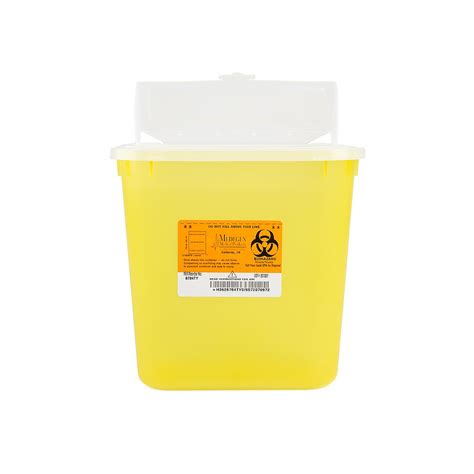 I love pretty little boxes. New Medegen Stackable Sharps Container, Polypropylene, 10" x 9½" x 7", Biohazard Symbol, Tran by ...