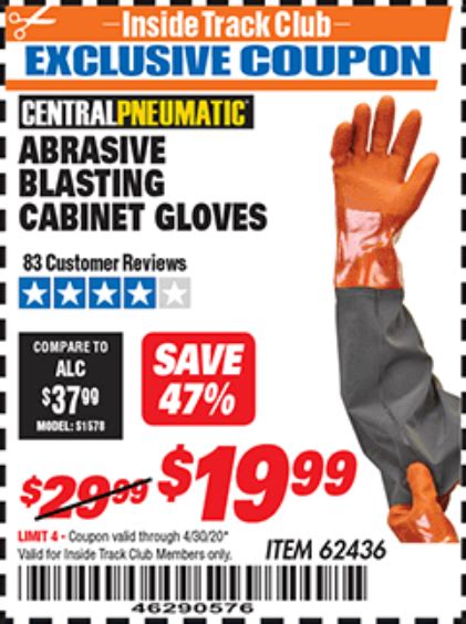 Buy your blast cabinet gloves at abrasive deals. Harbor Freight Tools Coupon Database - Free coupons, 25 ...