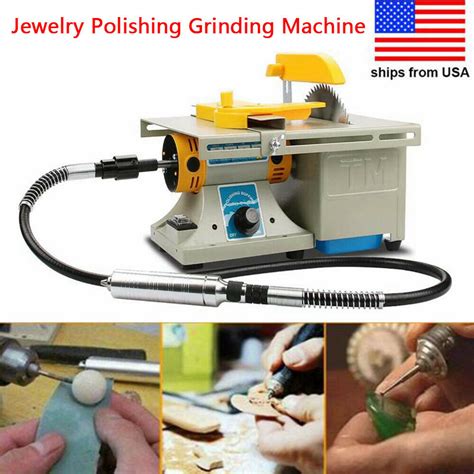 New discovery rock tumbler with jewelry making kit rock polisher ages 10+ stem. Upgraded Jewelry Rock Grinder Bench Buffer Polisher DIY Gem Carving Table Saw | eBay
