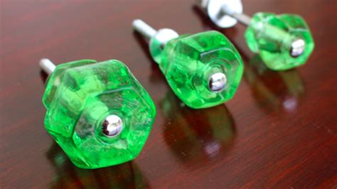 Check spelling or type a new query. GREEN Glass Cabinet Knobs 1.25 Inch Pulls Dresser Drawer ...