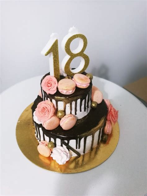 Springformen für kleine kuchen haben statt der üblichen 26 cm einen durchmesser von 18 bis 20 cm. Geburtstagstorte für 18 Jahre alt - 18th birthday party ...