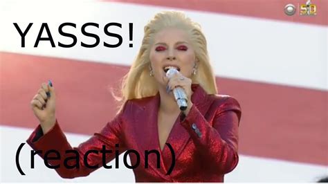 I will sing during a ceremony, a transition, a moment of change—between potus 45 and 46, she tweeted minutes before her. Lady Gaga Sings National Anthem at Super Bowl 50 (Reaction ...