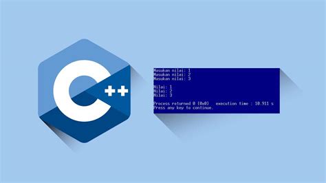 Software pengolah lembar kerja (spreadsheet) : Contoh program C++ menampilkan input dan output perulangan (menggunakna for) - TeachMeSoft