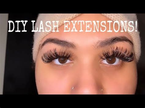 Diy eyelash extensions | safe to do at home! DIY Lash Extensions At Home! - YouTube