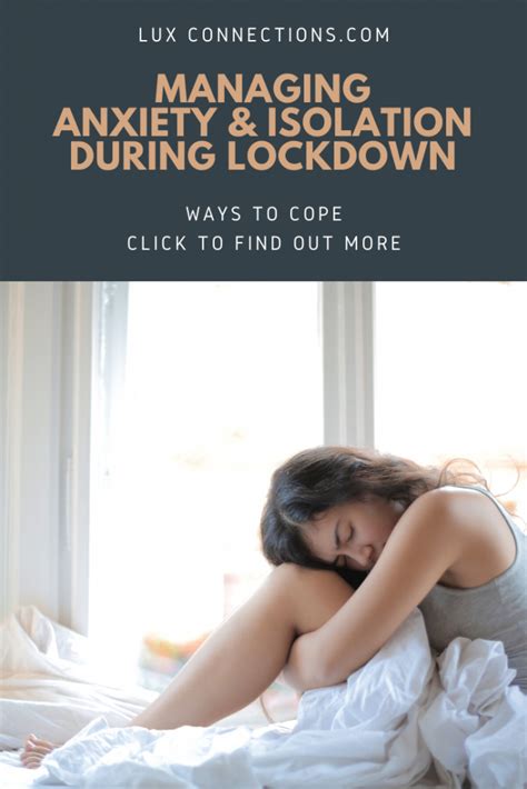 Managing Anxiety and Isolation During Lockdown