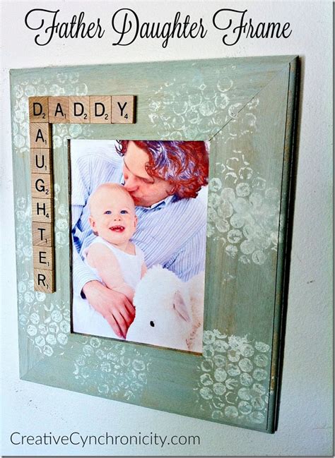 It is fade and tarnish resistant. DIY Gift for Dad: Father-Daughter Frame - Creative ...