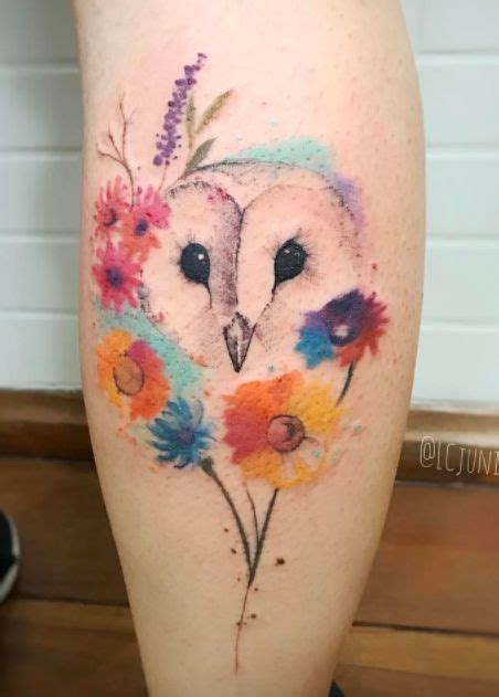 Simply browse an extensive selection of the best tattoo owl watercolor and filter by best match or price to find one that suits you! Watercolor Owl Tattoo - InkStyleMag | Watercolor owl ...