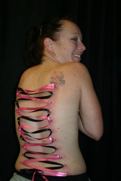 My dermal anchor was the only piercing of mine not to last. 27 Corset Piercings with Pictures and Information ...