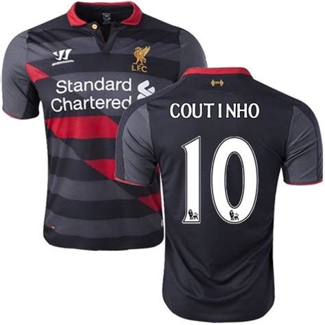 Shop official england football gear including 2018 england jerseys, kits, shirts and more england soccer apparel from our england football shop online today. Men's 10 Philippe Coutinho Liverpool FC Jersey - 14/15 ...