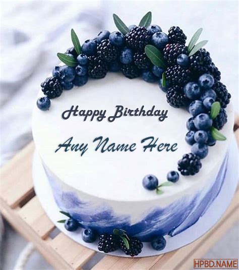 Are you looking for something to gift or surprise your feelings to him/her? Create beautiful blueberry cake with name editing, unique ...