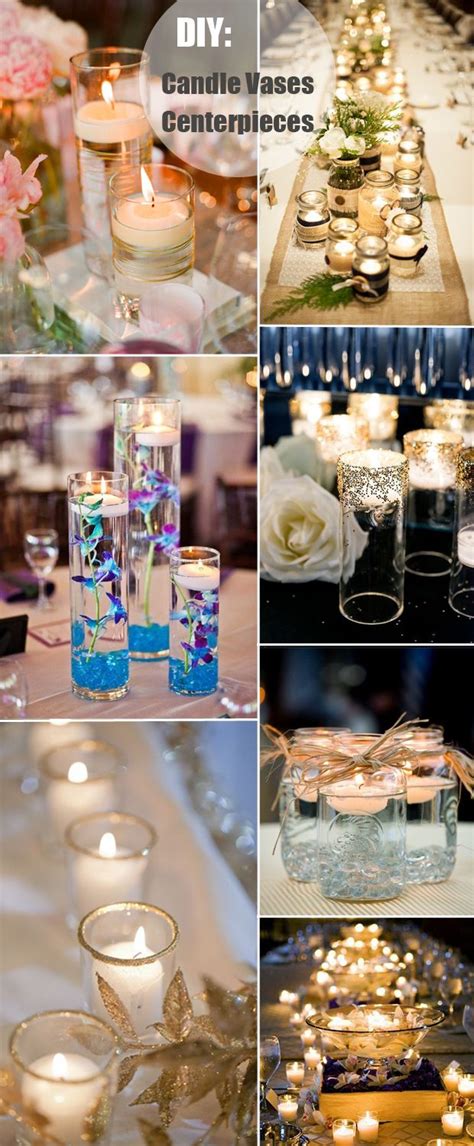 A unity candle set has three candles. 40 DIY Wedding Centerpieces Ideas for Your Reception ...