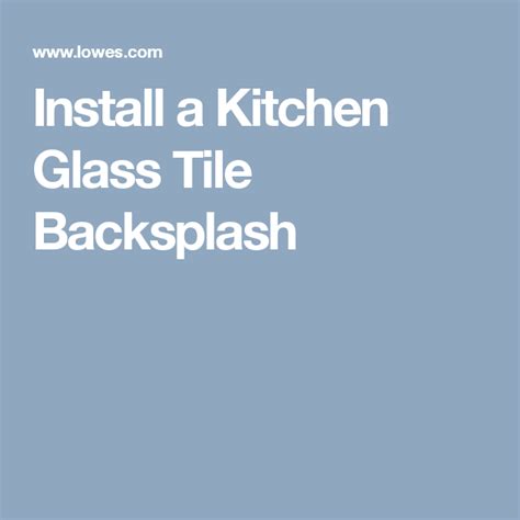 As you watch tv shows or read magazines, you will see many options and gather many. DIY Projects and Ideas | Glass tiles kitchen, Backsplash ...