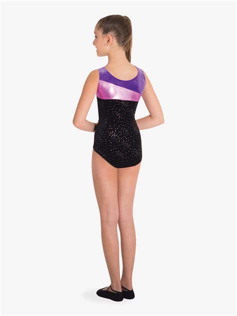 In gymnastics, the floor is a specially prepared exercise surface, which is considered an apparatus. Girls Three-Tone Tank Gymnastics Leotard - Child Leotards ...