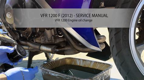 Vfr1200f motorcycle pdf manual download. VFR 1200 Engine oil change SERVICE MANUAL Honda VFR 1200F ...