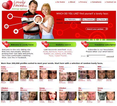 So what information does your profile reveal to your potential matches? Lovely-faces.com Dating site takes 250,000 pictures and ...