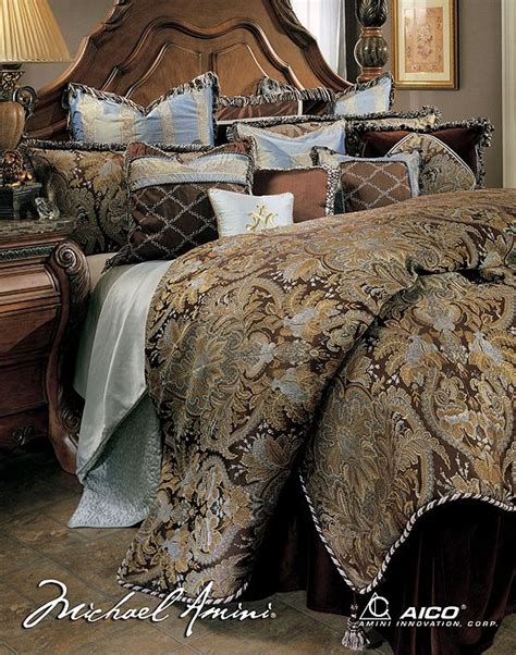 The portofino bedroom set includes the platform outer shell, with the upholstered headboard. Portofino Luxury Bedding Sets Michael Amini Signature Top ...