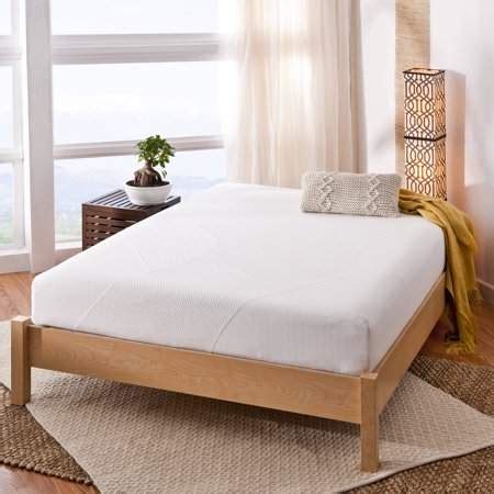 It features a top memory foam layer and high density foam base layer. Spa Sensations by Zinus 10" Comfort Memory Foam Mattress ...