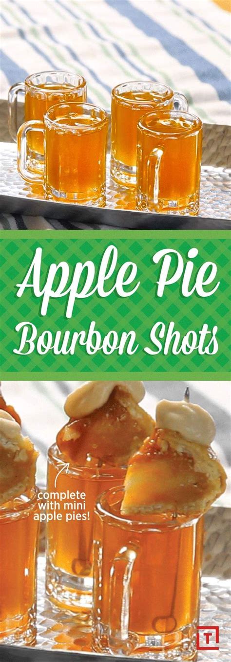 Grab a bottle of high proof liquor like everclear and shake it. Shoot Back These Apple Pie Bourbon Shots | Shot recipes ...