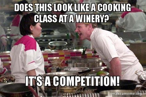 Does this look like a cooking class at a winery? It's a ...