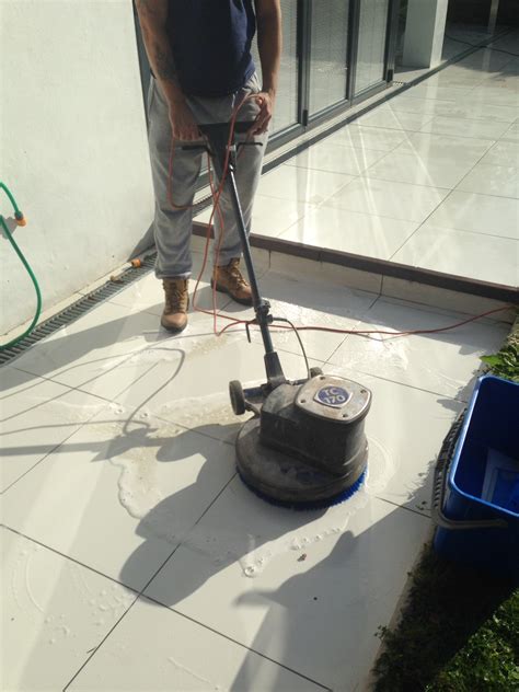 Particularly if you live in a wet climate, be sure to ask about slippage and test any tile that might seem slippery. Applying Ant-Slip to a shiny Porcelain Patio - South ...