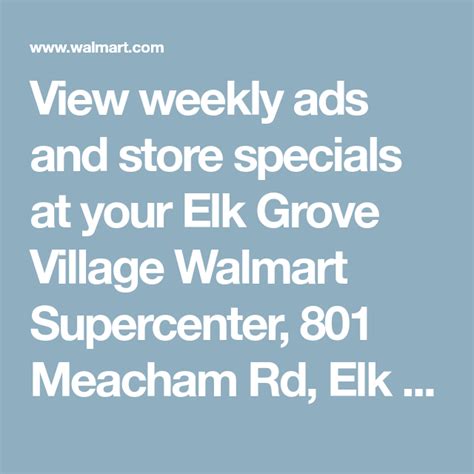 Elk grove village walmart mp3 & mp4. View weekly ads and store specials at your Elk Grove ...