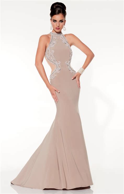 Panoply 14794 - Sexy Open Back Jersey Dress with Cut Outs Prom Dress
