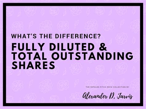 In other words, it is a method of computing the future market cap of a project. How to read fully diluted shares and total outstanding ...