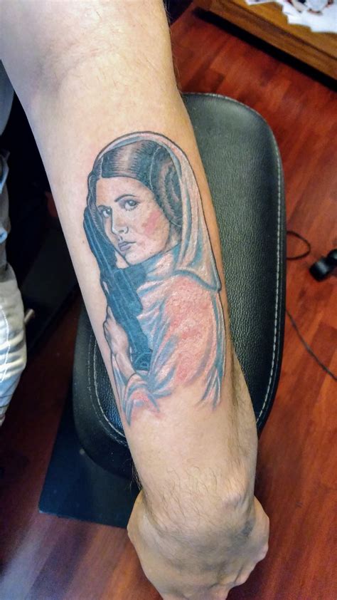 He begins working at born this way body arts on july 5 and will be found in the studio monday through friday. Leia, by Rosie at Vivid Tattoo, Knoxville, TN : StarWars