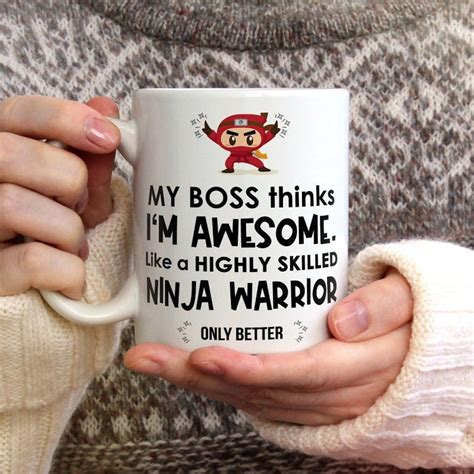 Maybe you would like to learn more about one of these? My Boss Thinks I'm Awesome Mug / Appreciation Gifts for | Etsy