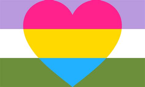 I'm genderfluid and pansexual (obvi). Genderqueer Pansexual Combo Flag by Pride-Flags on DeviantArt