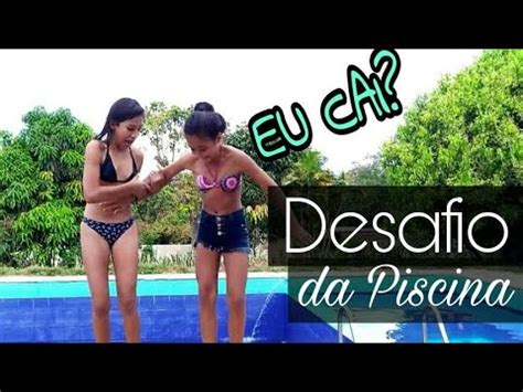 Desafio da piscina and playground. DESAFIO NA PISCINA - YouTube