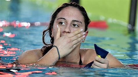 She's not someone who thinks a lot about what she's doing. Simona Quadarella Takes 6 Seconds Off Italian Record in 1500 Free