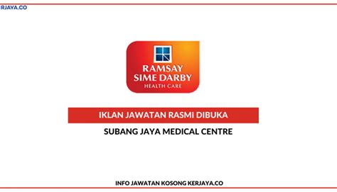 Permohonan program rekalibrasi tenaga kerja program rekalibrasi tenaga kerja akan bermula pada 16. Subang Jaya Medical Centre • Kerja Kosong Kerajaan