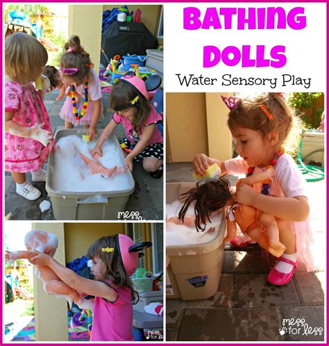 All of these baby doll videos are free to watch at kivitu.com. Bathing Dolls - Water Sensory Play - Mess for Less